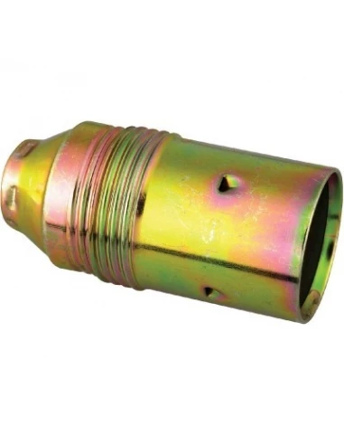 Douille e14 acier laitonné v raccord a vis ø 11 mm