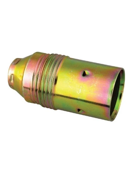 Douille e14 acier laitonné v raccord a vis ø 11 mm