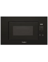 20 L 800 W+Gril 1000W-Jet Defrost-Porte latérale-Cavité inox-Niche H 38 cm-Tout intégrable-Noir - WHIRLPOOL