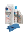 Kit nettoyant inox comprenant: - une crème inox 250 ml (IXC015) - un polish inox 400 ml (IWC015) - un tissu microfibre - WPRO