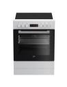 beko cuisinière vitrocéramique - fse67300wcs - beko