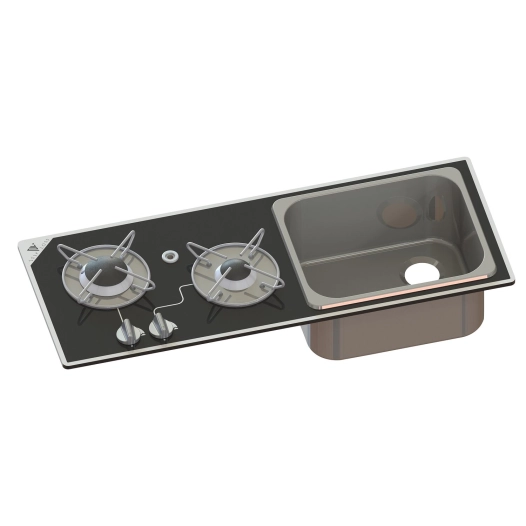 combiné réchaud à gaz 2 feux + évier encastrable en verre crystal 765x334 - navy load