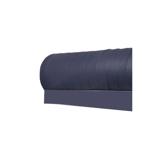 rideau de porte en similicuir 100 x 230 cm coloris bleu - curtina4u