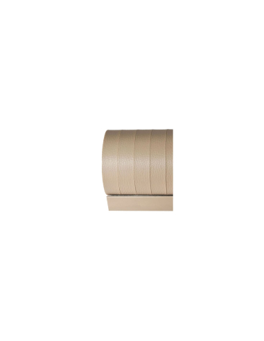 rideau de porte en similicuir 100 x 230 cm coloris beige - curtina4u