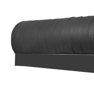 rideau de porte en similicuir 60 x 200 cm coloris gris - curtina4u