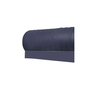 rideau de porte en similicuir 60 x 200 cm coloris bleu - curtina4u