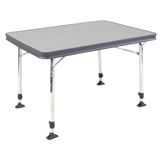 table rectangulaire grise al-245 en aluminium 80 x 60 cm - crespo