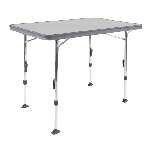 table rectangulaire grise al-246 en aluminium 101 x 65 cm - crespo