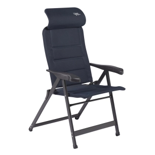 fauteuil air elite compact gris avec appui-tête plat - crespo