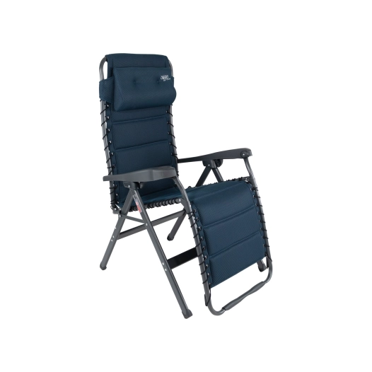 relax air deluxe gris avec repose-tête bleu - crespo