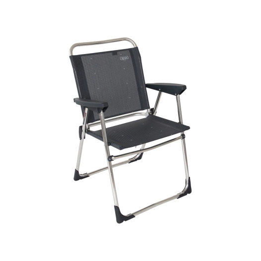 fauteuil classic dossier bas gris al-219 - crespo