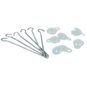 oeillets + piquets de fixation au sol - gris - arisol