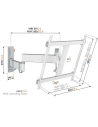 Support mural - Orientable 180° - Inclinable 20° - 32-65'' / 81-165 cm - 25 kg max - VESA: 400 x 400 - Blanc - VOGEL'S