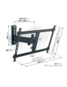Support mural - Orientable 120° - Inclinable 20° - 40-77''/101-195 cm - 35 kg max - VESA: 600 x 400 - Noir - VOGEL'S