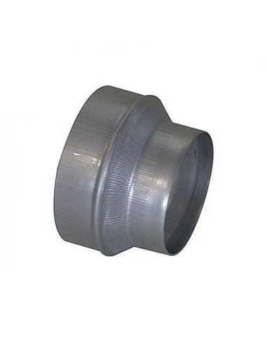 Réduction galva 200-125mm pour récuperateur d'air chaud de cheminée