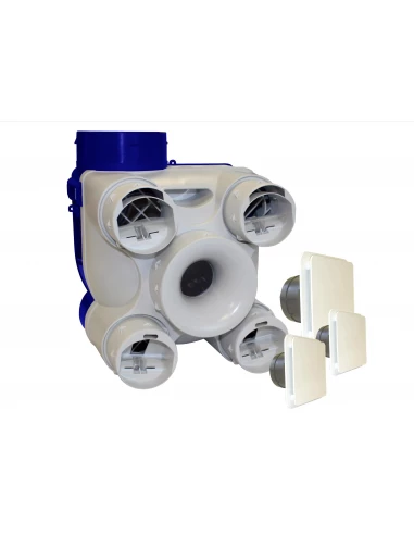 Kit vmc simple flux 3 bouches-auto deco - 604141 - SOLER ET PALAU