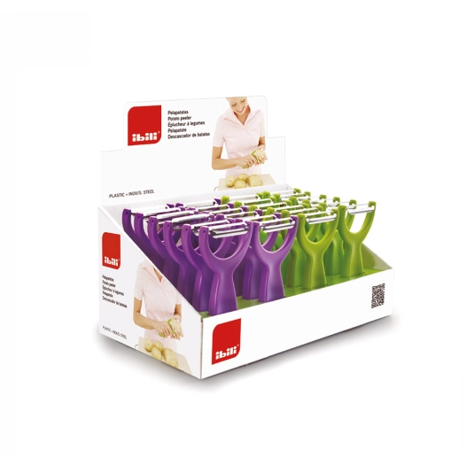 éplucheur de pommes de terre, 14,5 cm, couleurs assorties