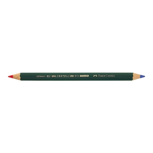 thick two-color red/blue pencil