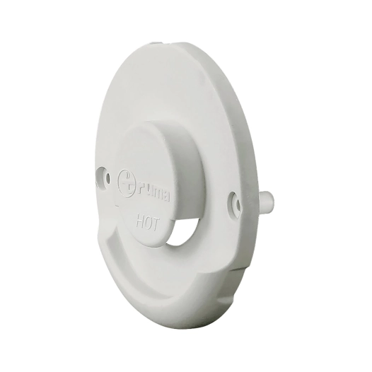 partie extérieure pour kit cheminée latérale zr80 blanc - truma