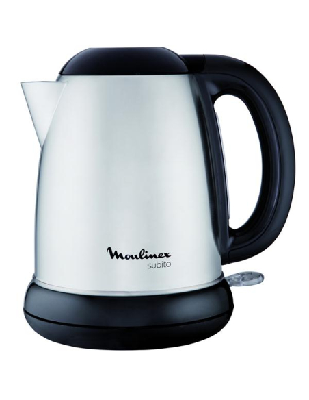Subito-1,5 L-2000 W-Arrêt auto-Filtre antitartre amovible-Fond inox-Noir inox - MOULINEX