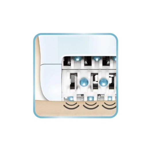 Epilateur Fashion - Secteur - Têtes rasage - Billes massage - Compact - Bleu - CALOR