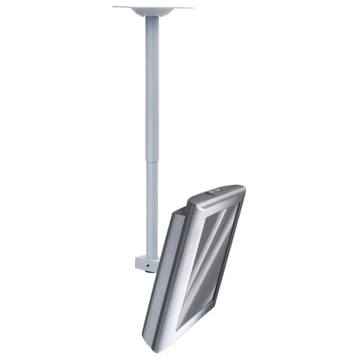 Support plafond pour écran plat - 2 articulations - H 65/105 cm - Silver - ERARD