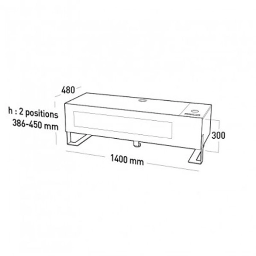 NAGA Meuble 1400 Carbon - ERARD