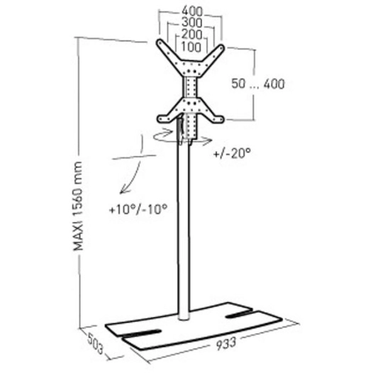 Lux Up T 1560L - Noir - ERARD