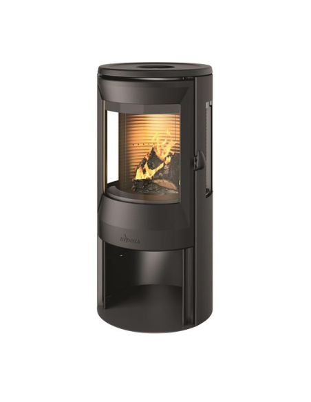 8 kW - Rdt: 76% - Foyer fonte - Bûches 40 cm - Neosen Plus 3 côtés vitrés - Raccordable - Acier anthracite - INVICTA