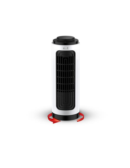 Ventilateur compact de table oscillant, Boitier diffuseur d'arômes à clipper, Finitions premiums avec effet touché mate, - EWT