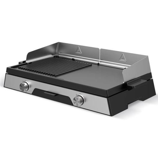 plancha gril - duo 2200 - planchaduo2200 - kitchenchef