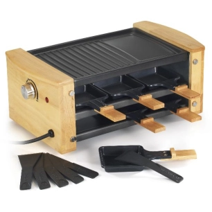 RACLETTE GRIL 6P 900W BOIS RANGE POELONS - KITCHENCHEF