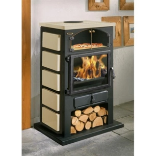 12KW- Rdt:77,9% - B.60cm-CHAMONIX-TH- Acier émaillé SAHARA - GODIN