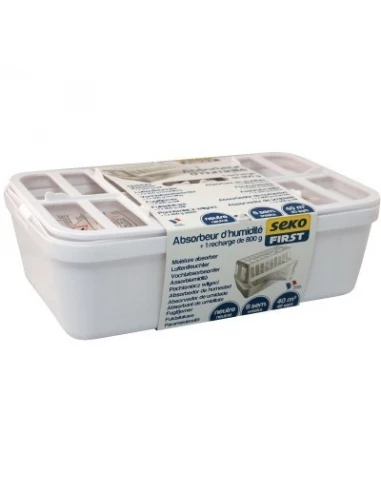 Absorbeur d'humidité Sekofirst taille L + 1 recharge 800g - SODEPAC