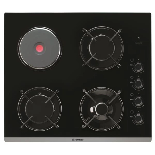 brandt table de cuisson mixte bpg6413bm - brandt