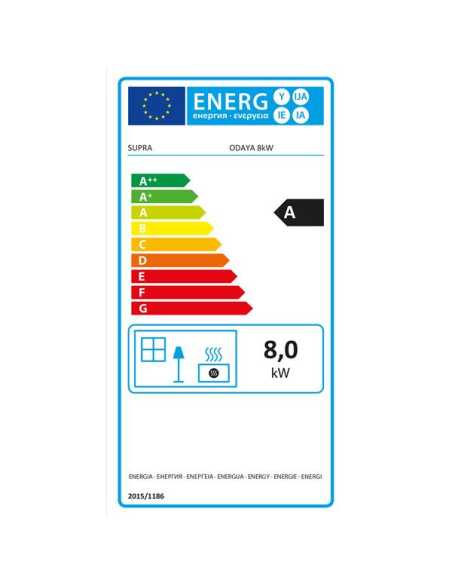 08 kW - Rdt:91,2 % - étanche - Sortie concentrique (CSTB) - Trémie 20 kg - Blanc - SUPRA