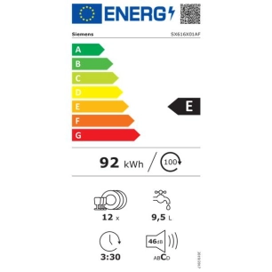 siemens lave-vaisselle tout-intégrable sx616x01af - siemens