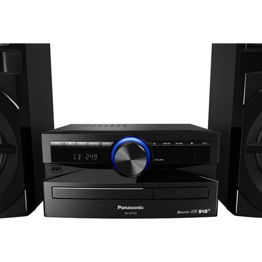 Mini-chaîne High Power - Bluetooth - 300 W - FM/DAB+ - CD - USB - Noir - PANASONIC