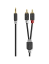Câble audio stéréo - 3.5 mm Mâle - 2x RCA Male - Plaqué or - 10.00 m - NEDIS
