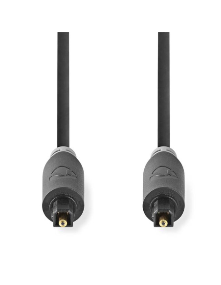 Câble audio optique TosLink Male TosLink Male 2.00 m Rond PVC Anthracite Boite avec Fenêtre - NEDIS