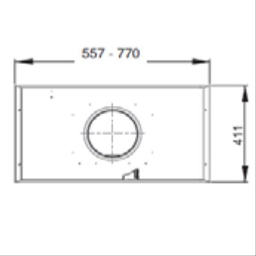 Groupe de meuble ALTIMA 560mm Inox sans moteur - ALTIMA 560 INOX SANS MOTEUR - fabrication française