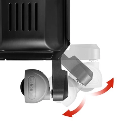 Bain d’huile - 1500 W-Thermostat-Hors gel-3 allures-Effet Venturi - Roulettes - Poignée - Noir - DELONGHI