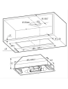 422 m3 - 3 vitesses - Commandes par curseur - Filtre métal+charbon - Ecl. LED - L 53,4 cm-Inox - WHIRLPOOL