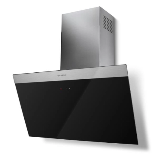 Hotte Décorative Inclinée 80 cm Faber DAISY Plus 800 Noir & Inox 720 m³/h