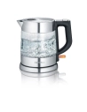 BOUILLOIRE VERRE 1L 2200W NOIR INOX - SEVERIN