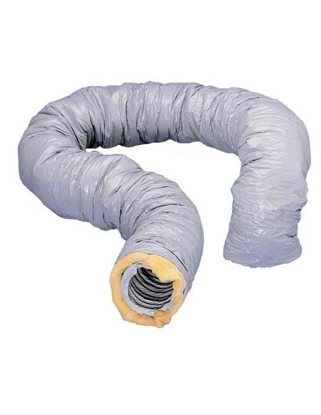 Gaine vmc souple pvc isolée 25mm ø80 mm 10 mêtres - ATLANTIC