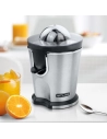 Presse-agrumes - 160 W - 2 cônes - Filtre et bec verseur inox-Gris - MUSE