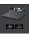 Réveil avec chargement Smartphone par induction - Grand écran LCD - Noir - MUSE