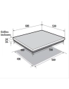 brandt table de cuisson mixte bpe6411wm - brandt
