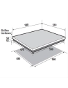 brandt table de cuisson gaz bpg6413b - brandt